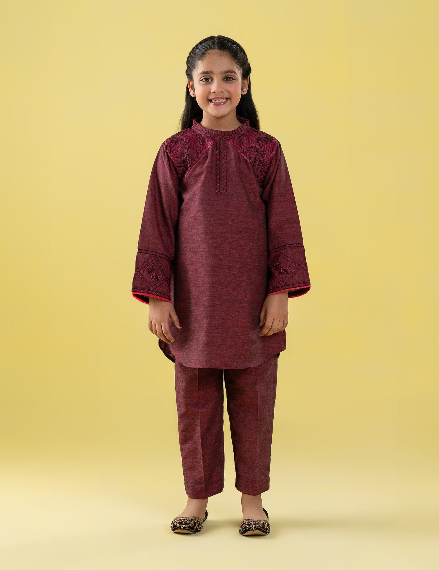 2 PIECE EMBROIDERED SUIT