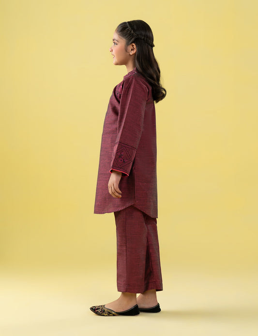 2 PIECE EMBROIDERED SUIT