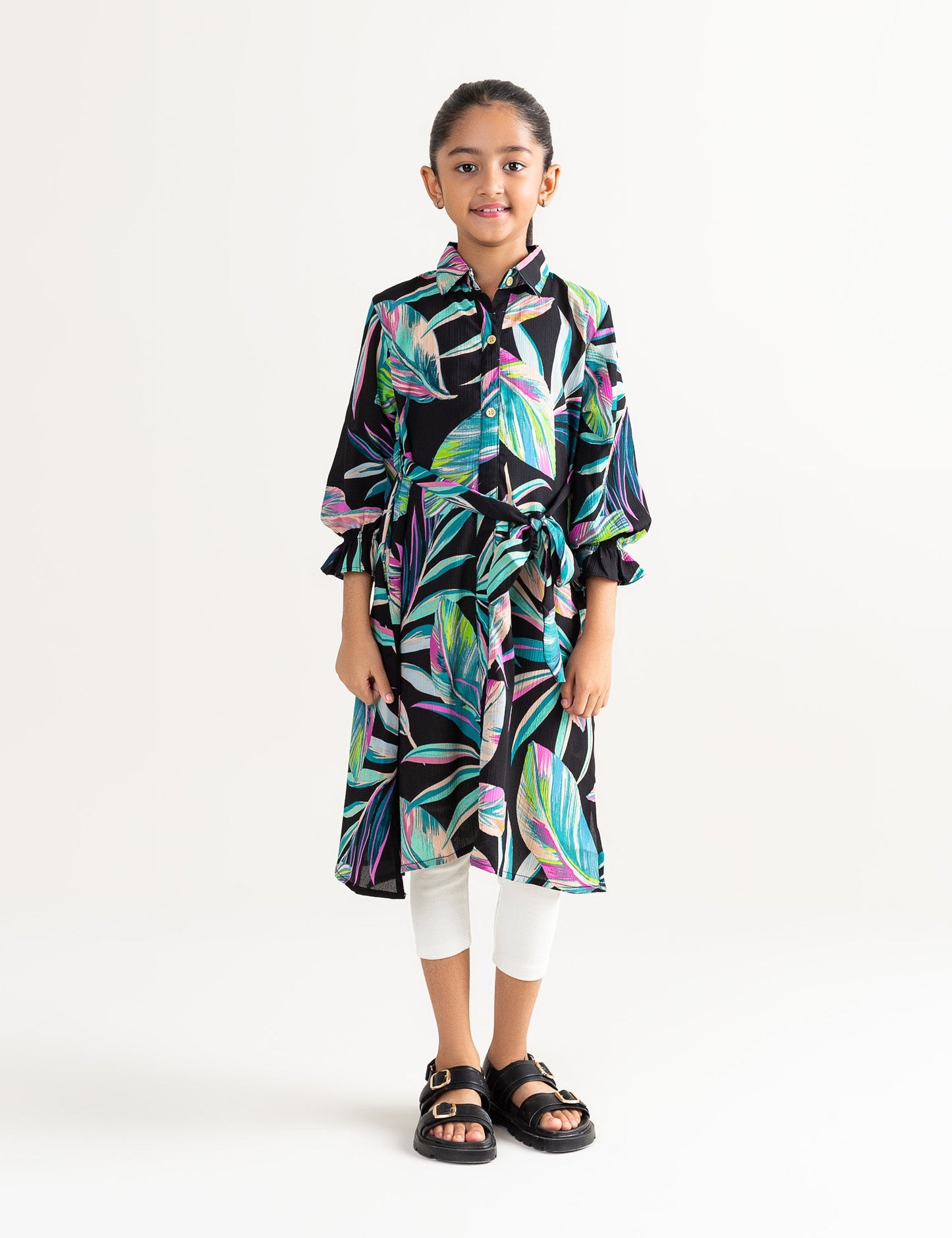 PRINTED LONG DRESS