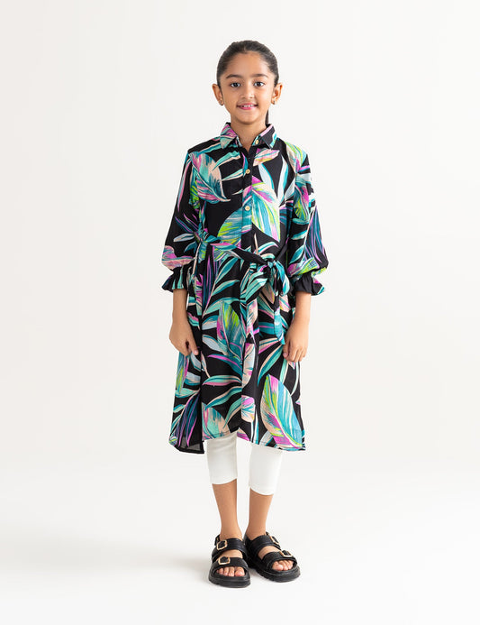 PRINTED LONG DRESS