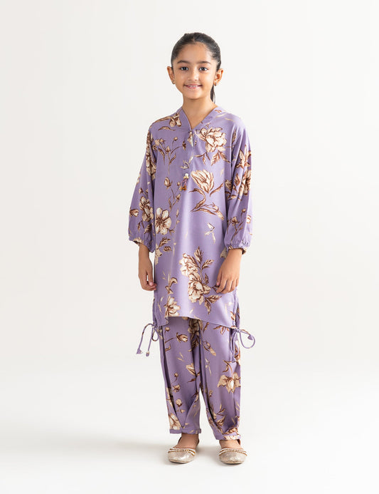 2 PIECE GEORGETTE PRINTED SUIT