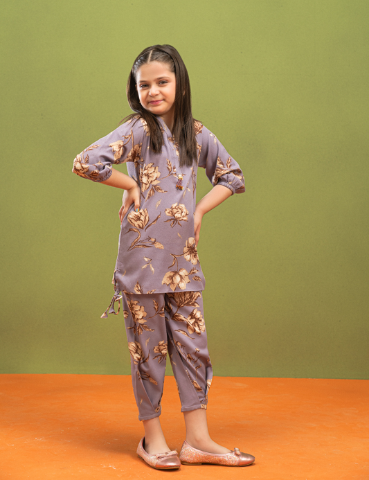 2 PIECE GEORGETTE PRINTED SUIT