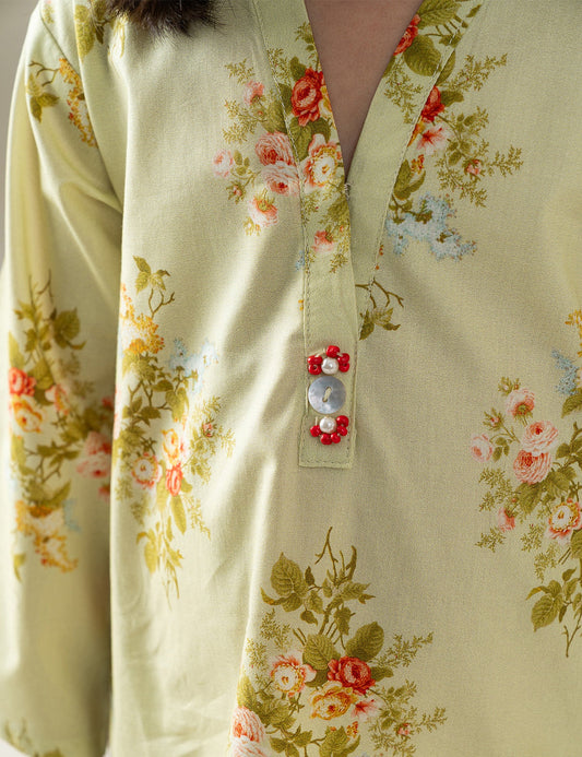 2 PIECE FLORAL PRINTED SUIT