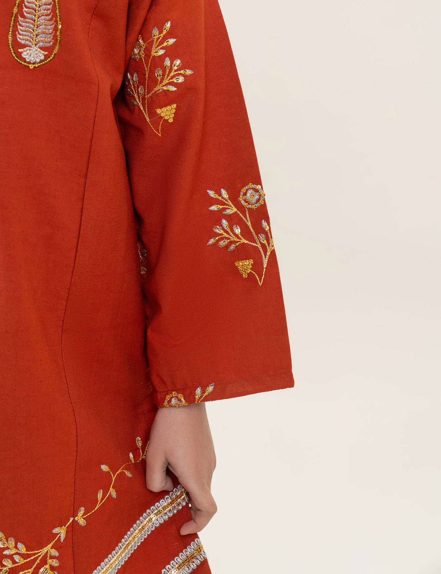 2 PIECE ETHNIC EMBROIDERED SUIT