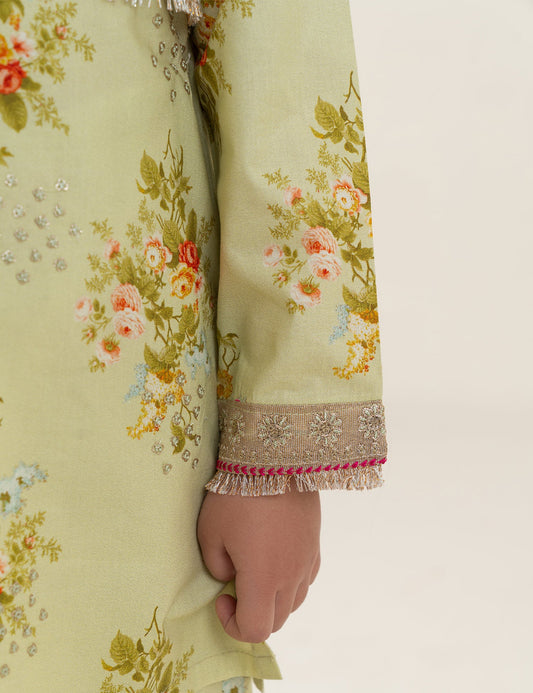 2 PIECE FLORAL EMBROIDERED WAISTCOAT SUIT