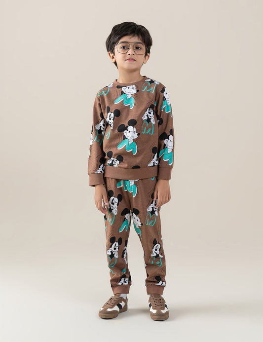 2 PIECE MICKEY MOUSE GRAPHIC SUIT