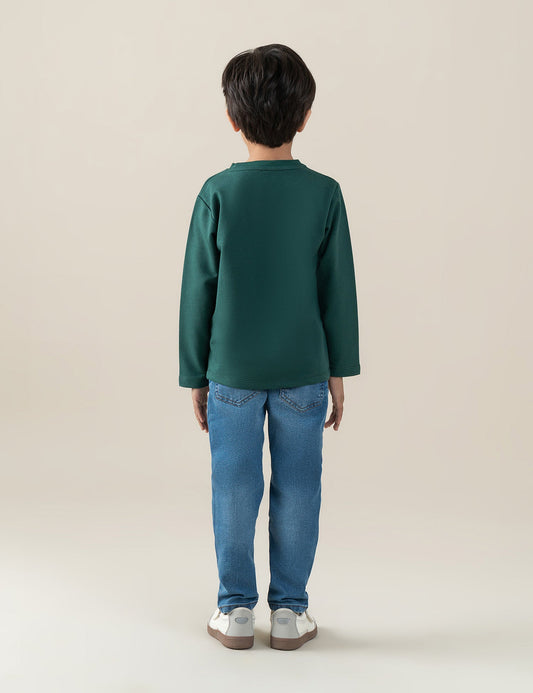 STRETCH EXERCISE PRINTED T-SHIRT