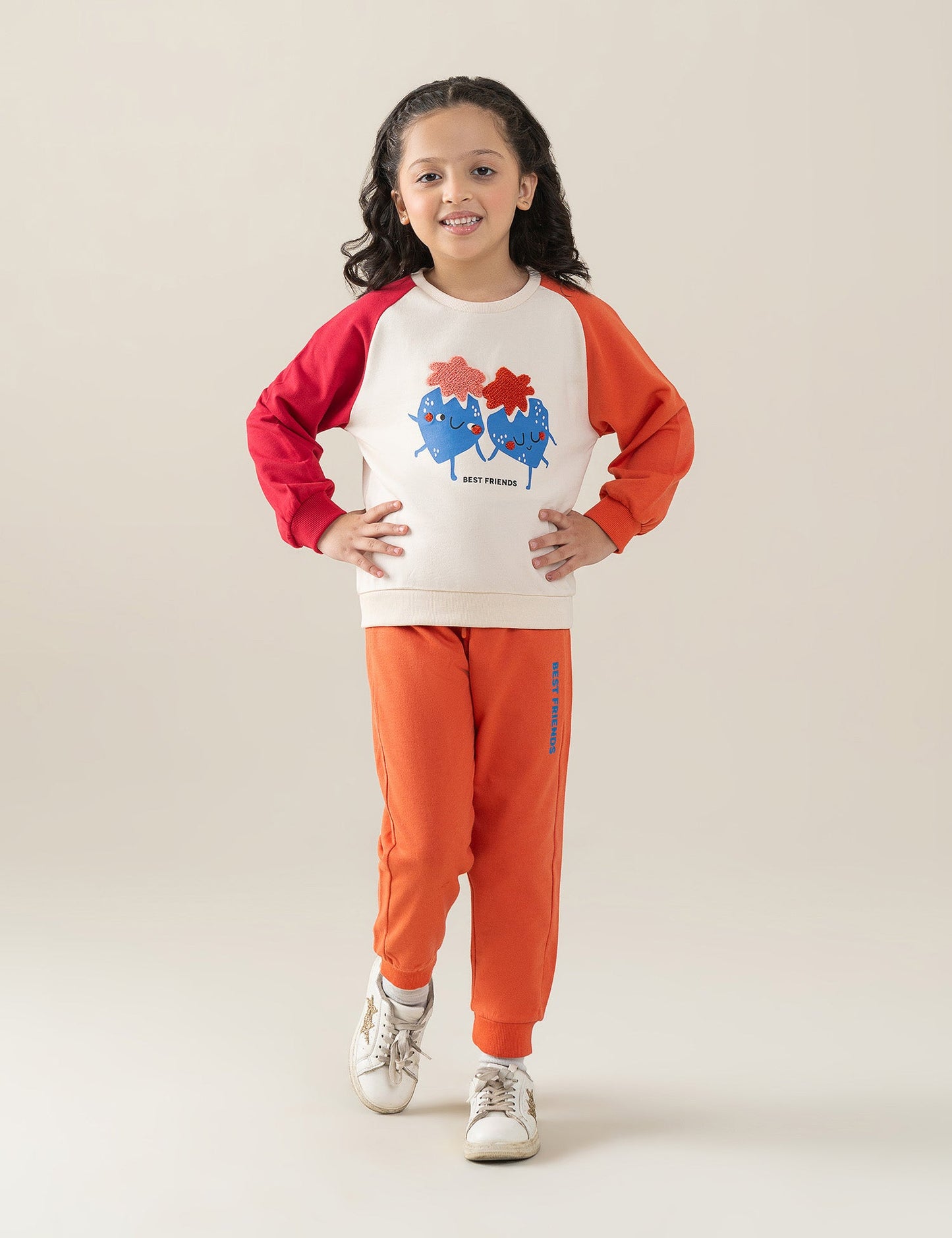 2 PIECE BEST FRIENDS PRINTED SUIT