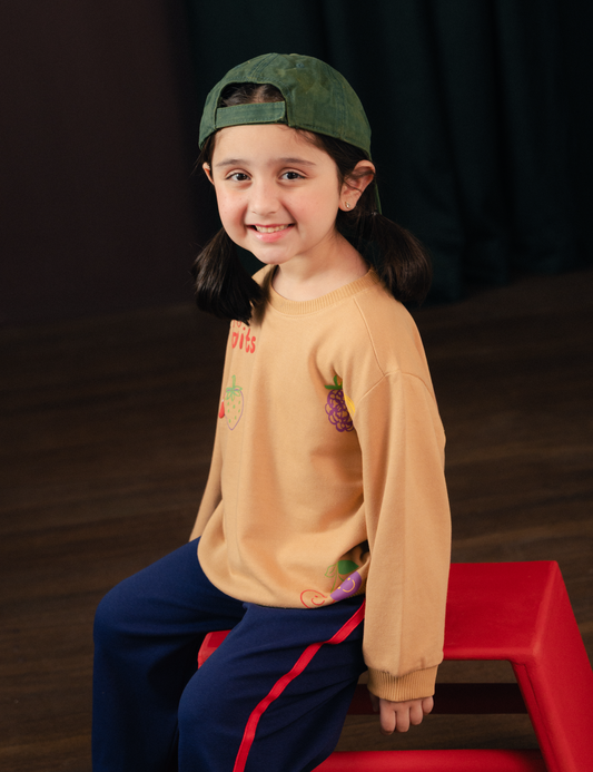 2 PIECE FUN FRUITS GRAPHIC SUIT