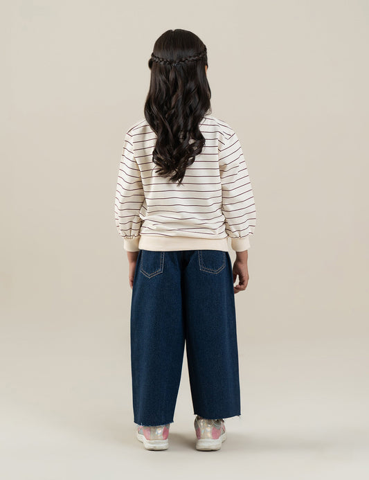 CHERRY STRIPED SWEATSHIRT