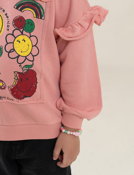 SMILEY WORLD PRINTED SWEATSHIRT
