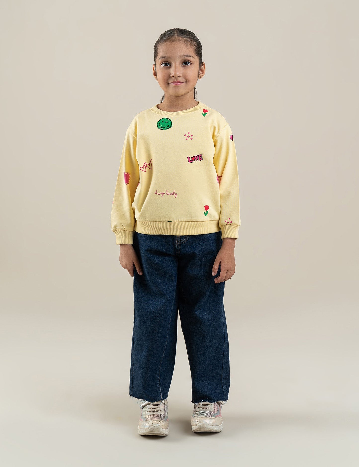 ALWAYS LOVELY PRINTED SWEATSHIRT