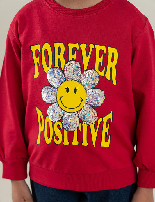 FOREVER POSITIVE GRAPHIC SWEATSHIRT