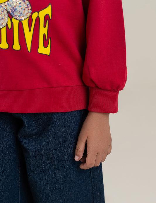 FOREVER POSITIVE GRAPHIC SWEATSHIRT