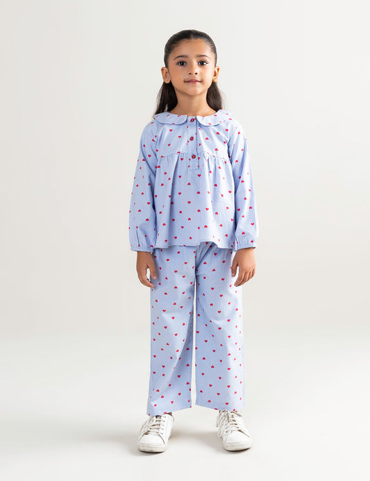 HEART PRINTED CO-ORD SET