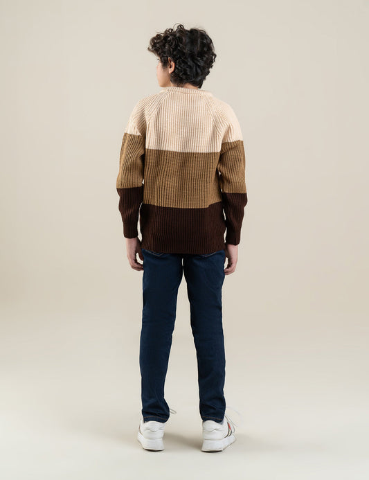 COLOR BLOCK SWEATER