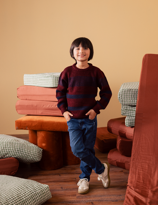 STRIPED KNIT SWEATER