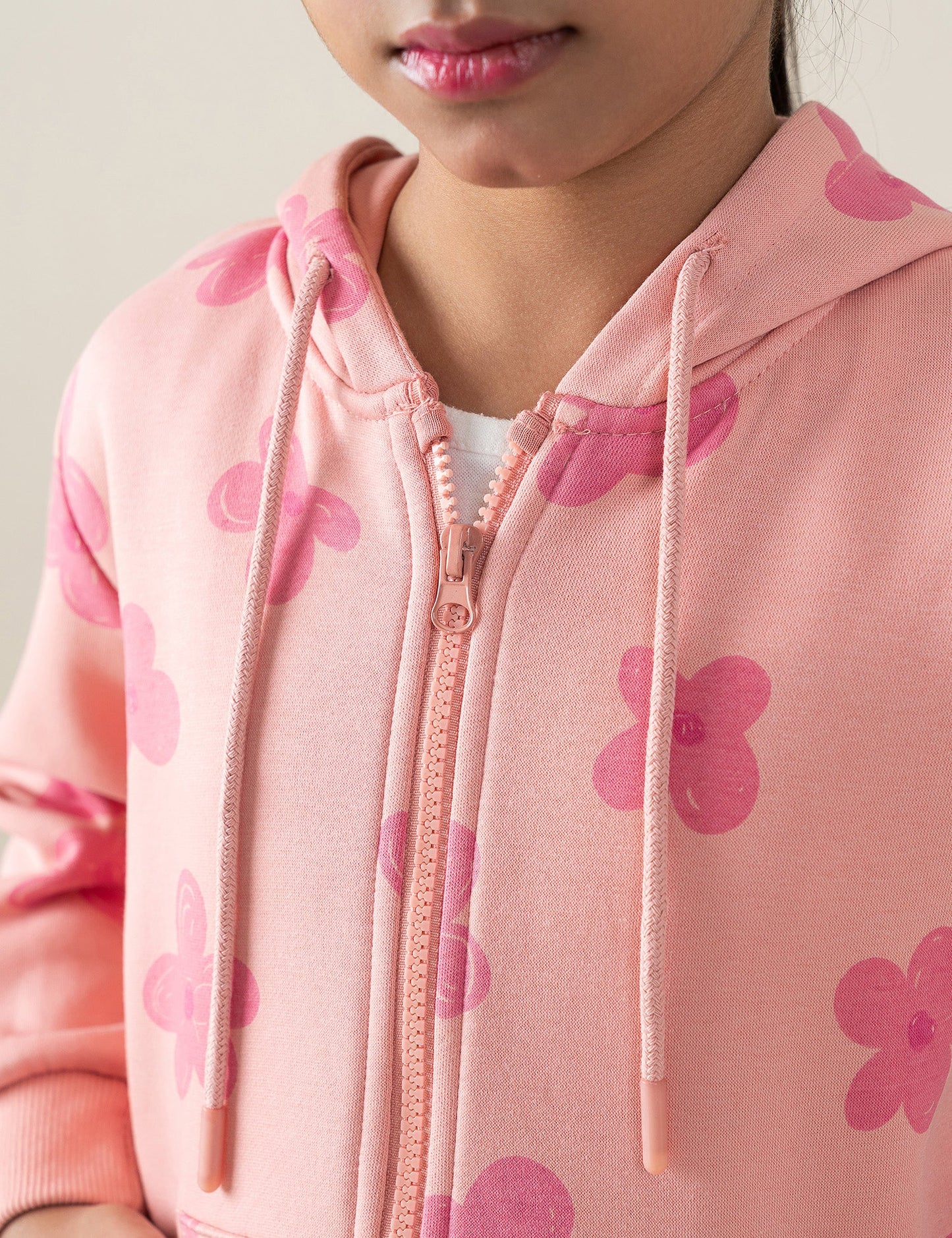 FLORAL PRINTED HOODIE