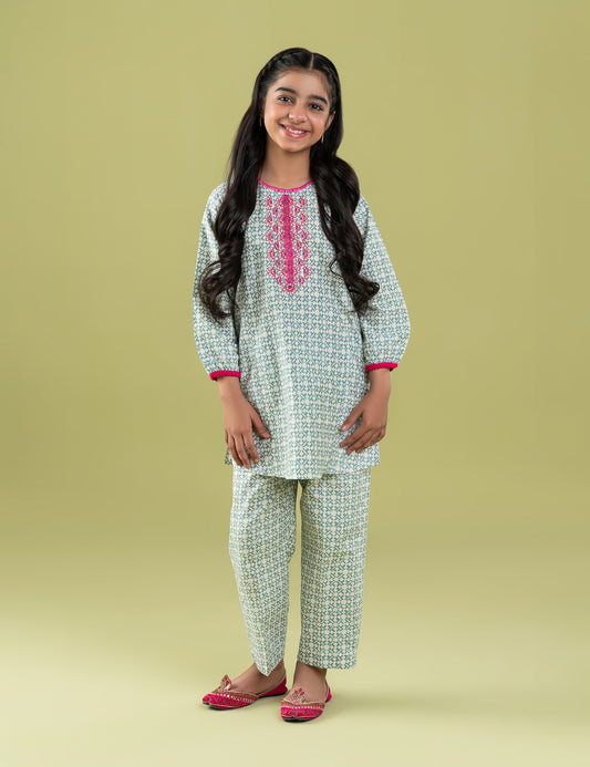 2 PIECE EMBROIDERED SUIT