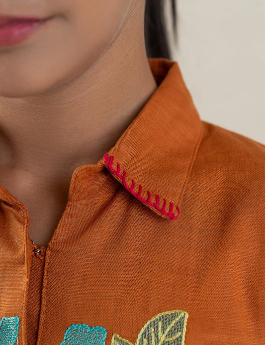 2 PIECE VIBRANT EMBROIDERED SUIT