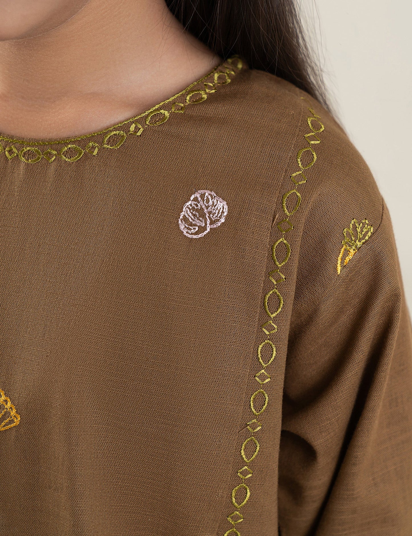 2 PIECE ALLOVER EMBROIDERED SUIT