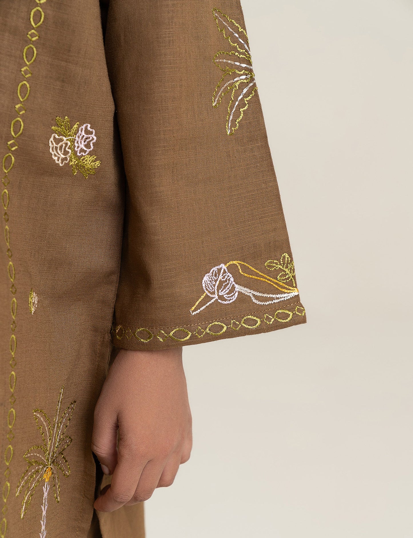 2 PIECE ALLOVER EMBROIDERED SUIT