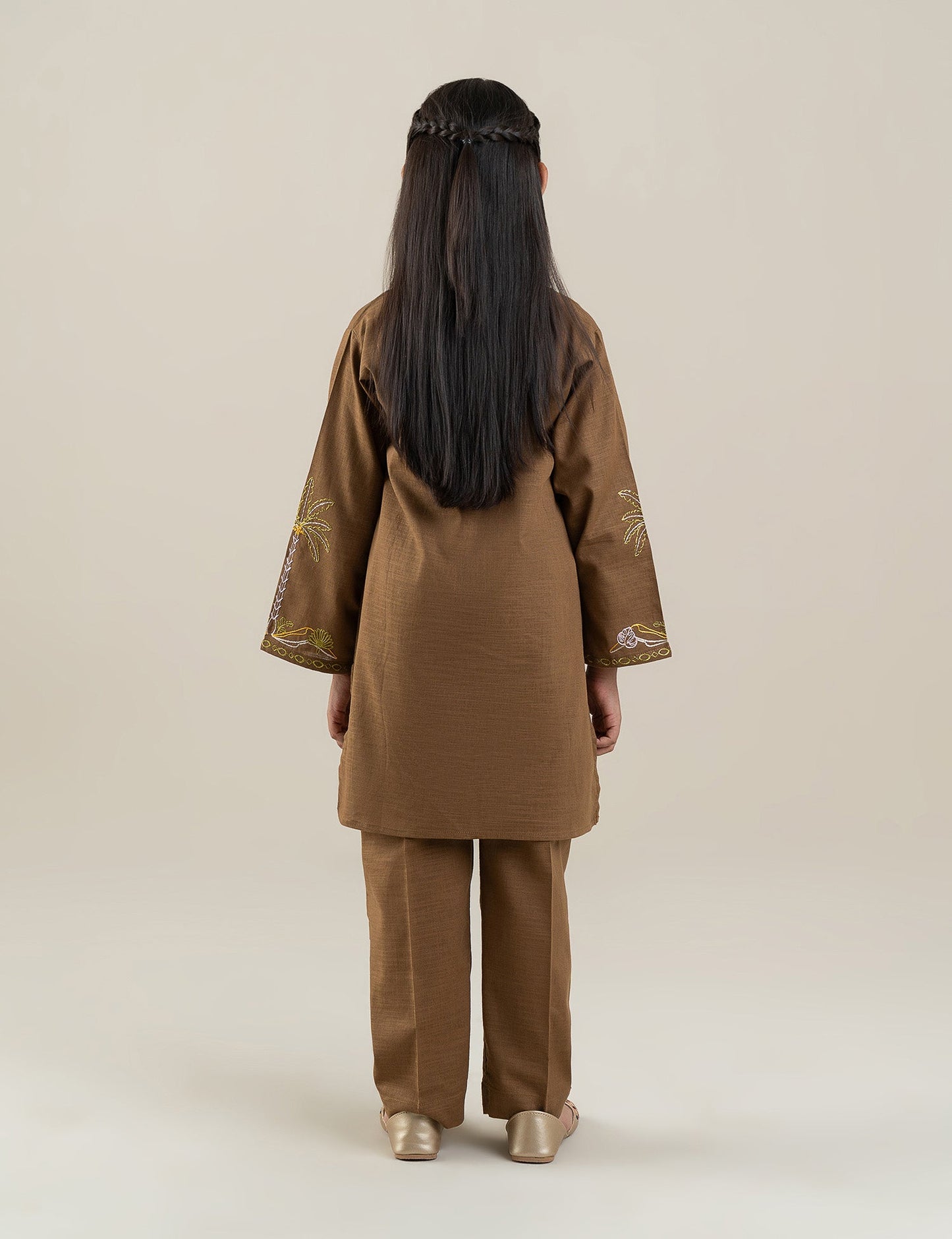 2 PIECE ALLOVER EMBROIDERED SUIT