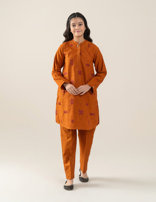 2 PIECE ALLOVER EMBROIDERED SUIT