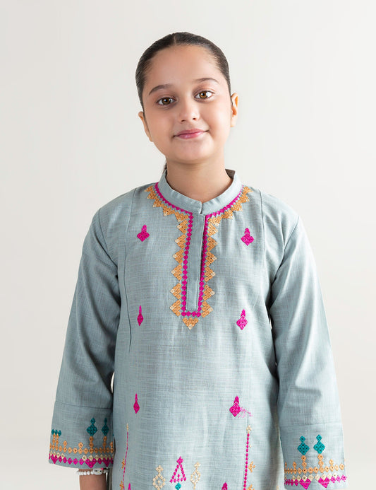 2 PIECE ETHNIC EMBROIDERED SUIT