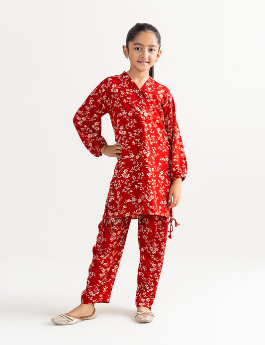 2 PIECE GEORGETTE PRINTED SUIT