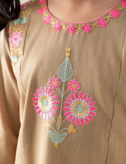 2 PIECE VIBRANT EMBROIDERED SUIT
