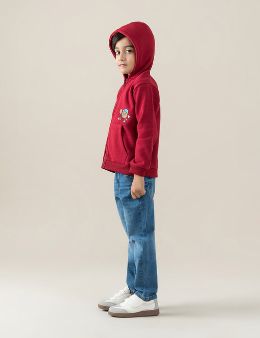 BASKETBALL GRAPHIC ZIP-UP HOODIE