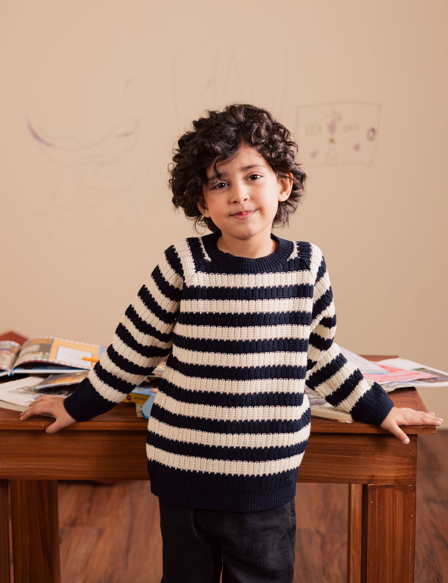 STRIPED KNIT SWEATER