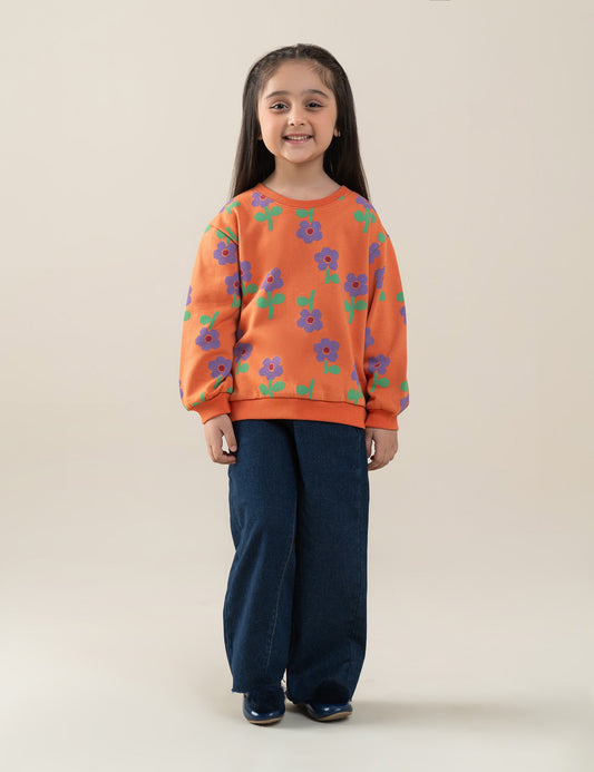 FLORAL PRINTED SWEATSHIRT