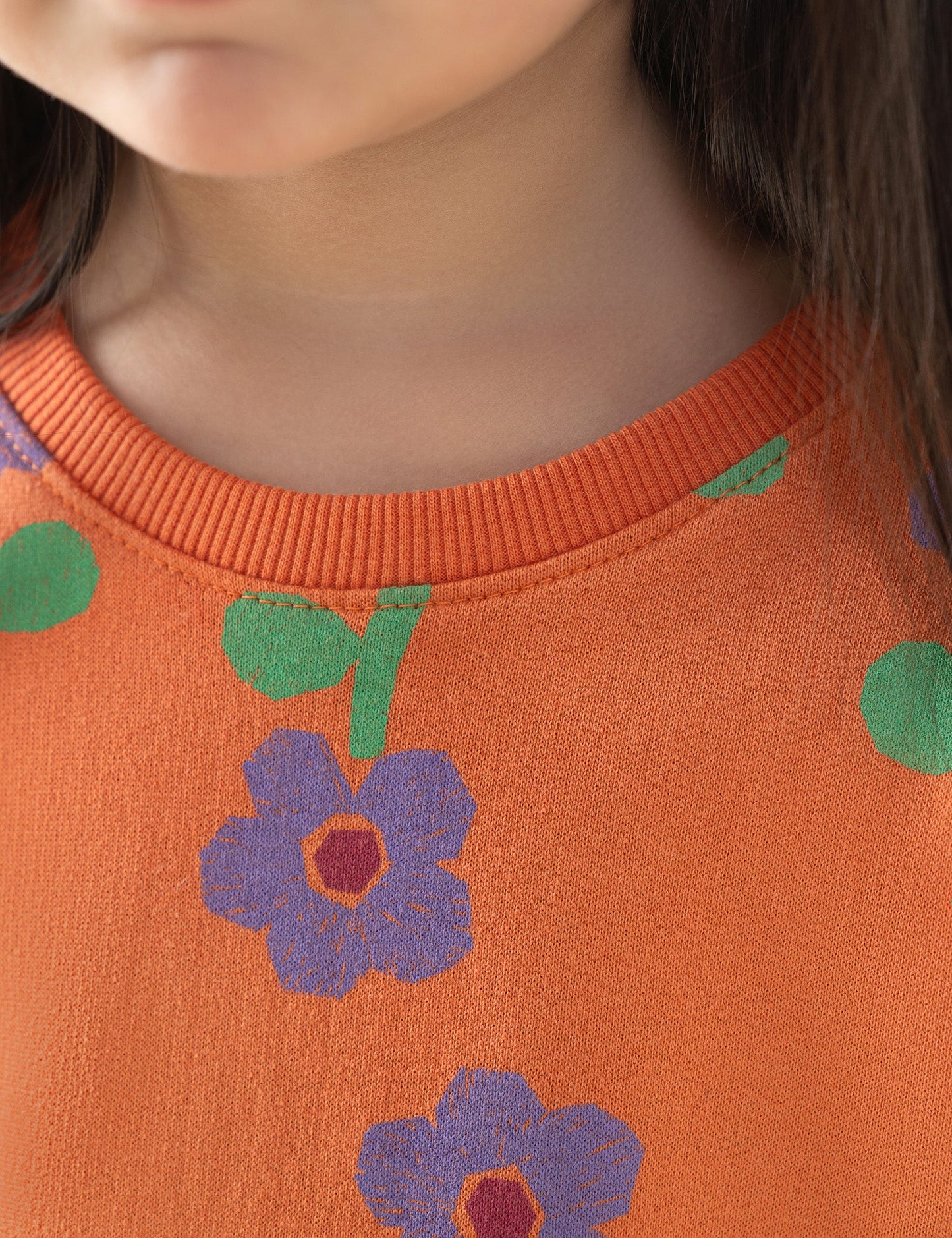 FLORAL PRINTED SWEATSHIRT