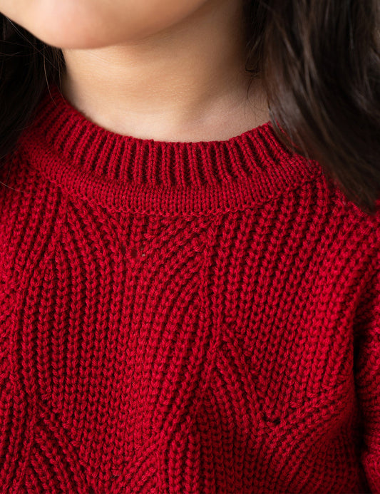 CABLE KNIT SWEATER