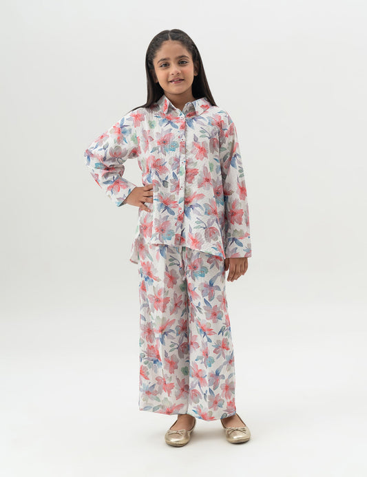 2 PIECE FLORAL PRINTED SUIT