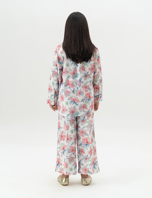 2 PIECE FLORAL PRINTED SUIT