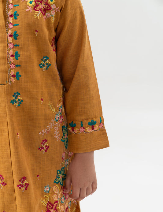 2 PIECE FLORAL EMBROIDERED SUIT