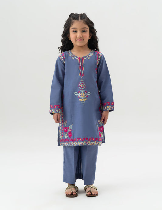 2 PIECE FLORAL EMBROIDERED SUIT