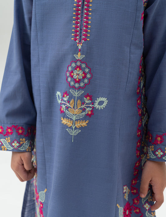 2 PIECE FLORAL EMBROIDERED SUIT