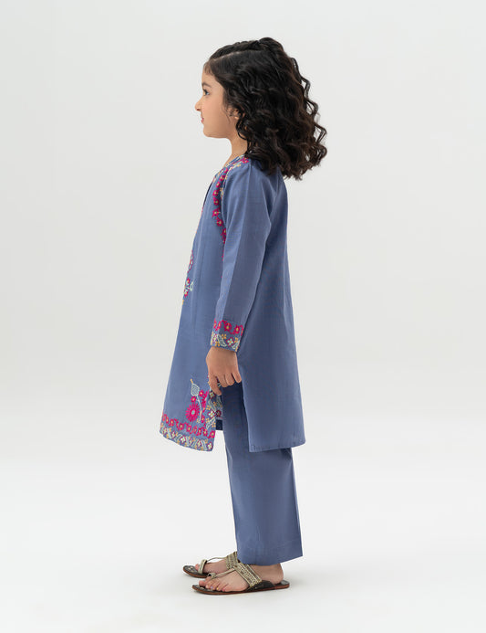 2 PIECE FLORAL EMBROIDERED SUIT