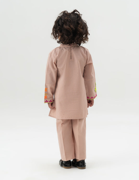 2 PIECE FLORAL EMBROIDERED SUIT