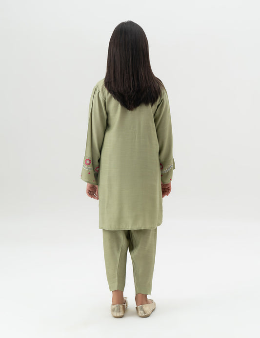 2 PIECE FLORAL EMBROIDERED SUIT
