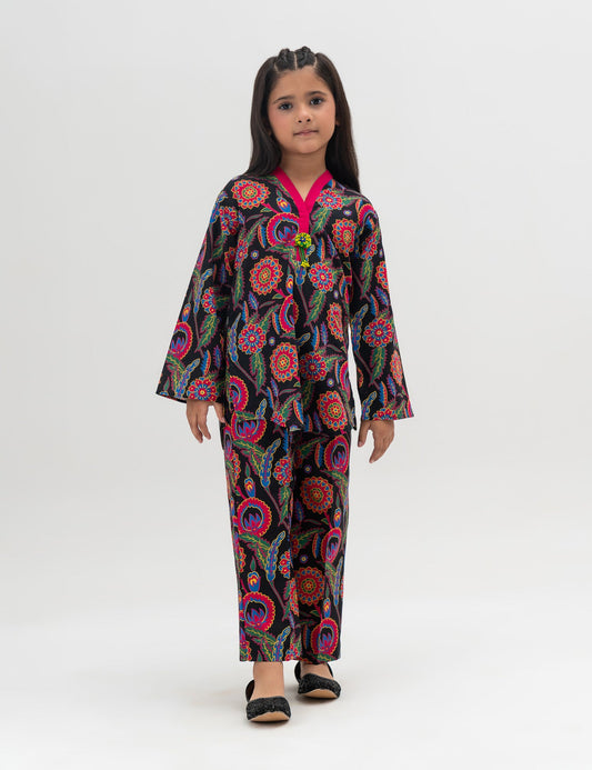 2 PIECE FLORAL PRINTED SUIT