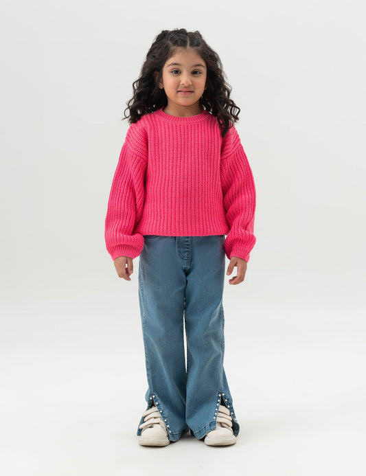 TEXTURED KNIT SWEATER