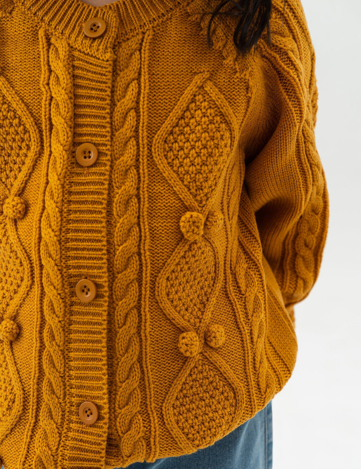 CABLE KNIT CARDIGAN