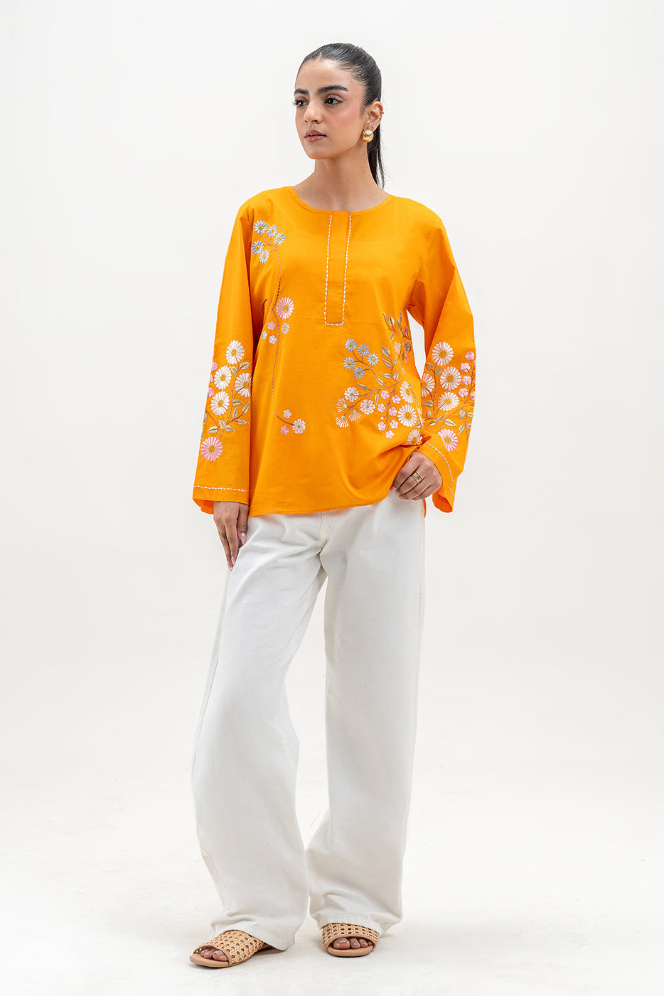 EMBROIDERED LAWN TOP (PRET)