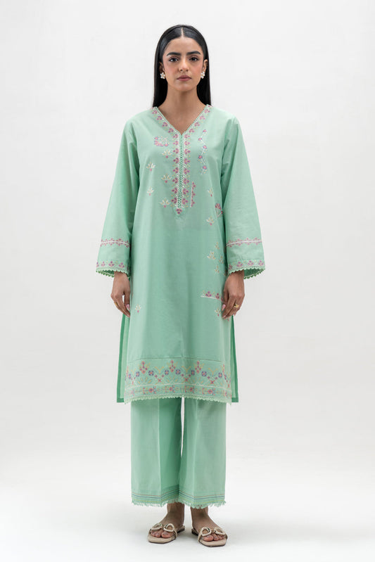 2 PIECE EMBROIDERED LAWN SUIT (PRET)