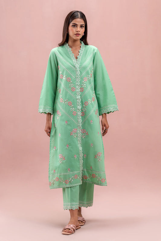 2 PIECE EMBROIDERED LAWN SUIT (PRET)